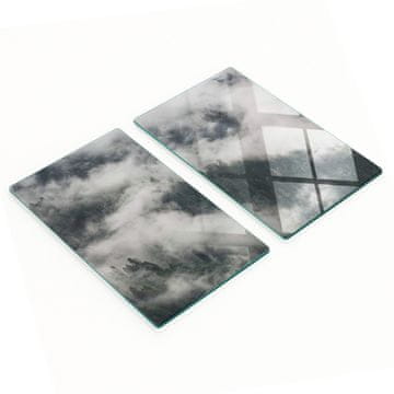 shumee Dekorativne steklene deske za rezanje in serviranje Misty Forest 2x30x52 cm