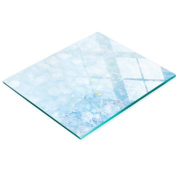 shumee Trpežna in elegantna steklena kuhinjska deska z vzorcem pozabljivk 60x52 cm