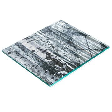 shumee Kuhinjska večnamenska dekorativna deska iz kaljenega stekla, breza 60x52 cm