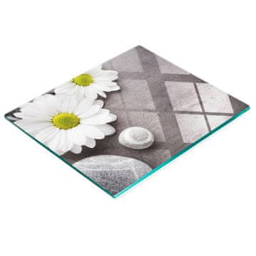 shumee Dekorativna kuhinjska deska za rezanje iz kaljenega stekla Gerbera 60x52 cm