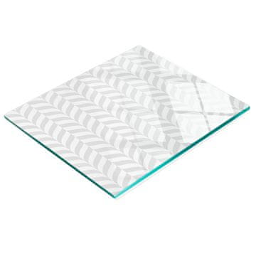 shumee Elegantna in trpežna steklena tabla s potiskom geometrijskih oblik 60x52 cm