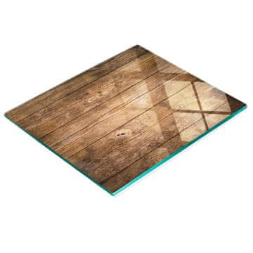 shumee Kuhinjska večnamenska dekorativna tabla iz kaljenega stekla, lesa, 60x52 cm