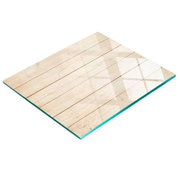shumee Kuhinjska večnamenska dekorativna tabla iz kaljenega stekla, lesa, 60x52 cm
