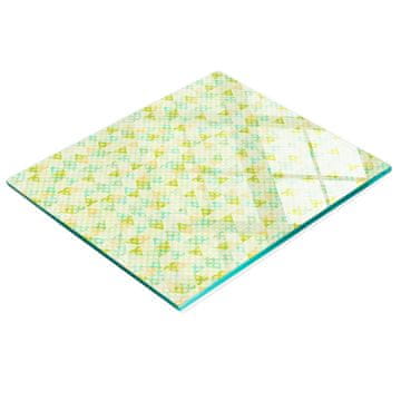 shumee Elegantna in trpežna steklena tabla s potiskom geometrijskih oblik 60x52 cm