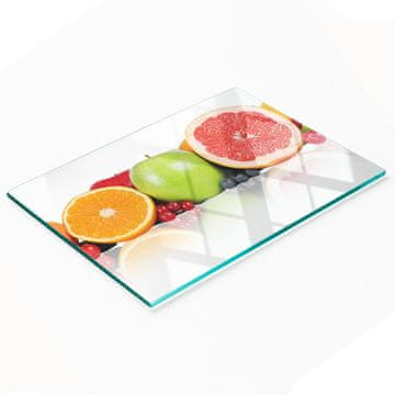 shumee Dekorativna deska za rezanje iz kaljenega stekla z barvitim sadjem 80x52 cm