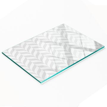 shumee Elegantna in trpežna steklena tabla s potiskom geometrijskih oblik 80x52 cm