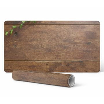 shumee Elegantna dekorativna podloga za pisalno mizo z leseno ploščo in listi 100x50 cm