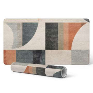 shumee Zaščitna podloga za pisalno mizo z retro geometrijskimi oblikami, 90x45 cm