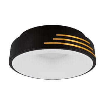 Ideus LED stropna svetilka 24W 2870lm 4200K črno-zlata okrogla librus Ideus 04164
