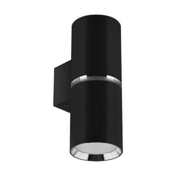Ideus Dekorativna stenska svetilka črna krom IP20 dior WLL GU10 2x35W Ideus 04268