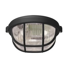 Ideus Hermetična stropna svetilka 10W E27 IP65 črna okrogla Salto PRO Ideus 04318