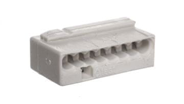 Wago Mikro hitri konektor 8x 0,6-0,8 mm2 svetlo siv 243-308 /pakiranje 50 kosov/