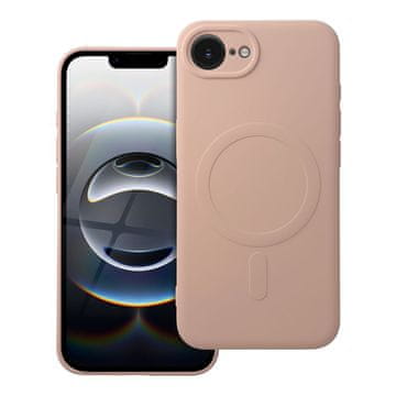 OEM SILICONE MAG COVER ovitek, združljiv z MagSafe, za IPHONE 16e (SE 4 2025) / 17e, roza