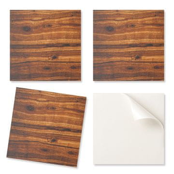 COLORAY Paket vinilnih ploščic za enostavno namestitev, vzorec naravnega lesa, 9x30x30 cm