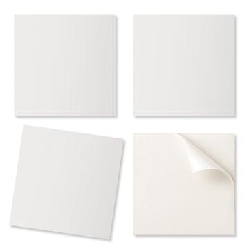 COLORAY Vinilne ploščice z motivom za enostavno preobrazbo stene, barva slonovine 4x50x50 cm
