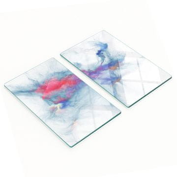shumee Kuhinjske večnamenske dekorativne steklene plošče Fraktalni dim 2x30x52 cm