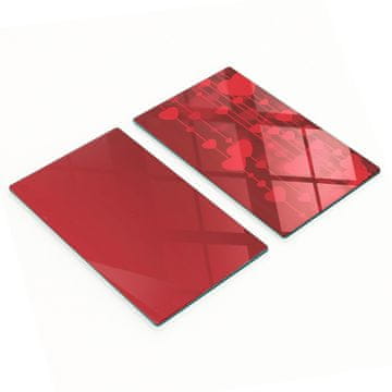 shumee Večnamenske dekorativne steklene kuhinjske deske za Valentinovo 2x30x52 cm