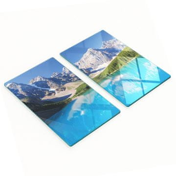 shumee Dekorativne steklene deske za rezanje in serviranje Morena Lake 2x30x52 cm