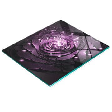 shumee Elegantna in trpežna steklena tabla z abstraktnim potiskom vrtnic 60x52 cm
