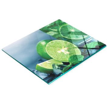 shumee Kuhinjska večnamenska dekorativna kaljena tabla z limetino pijačo 60x52 cm