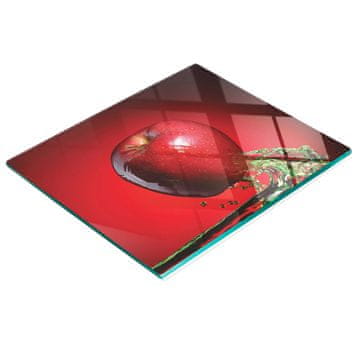 shumee Dekorativna steklena deska za rezanje in serviranje rdeče jabolko 60x52 cm
