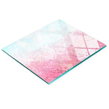 shumee Kuhinjska večnamenska dekorativna steklena tabla Češnjevi cvetovi 60x52 cm
