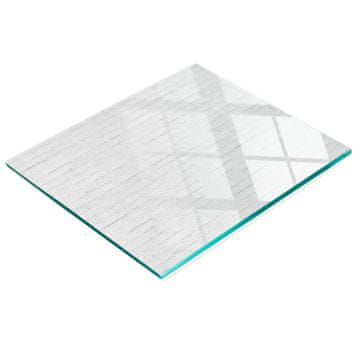 shumee Dekorativna steklena deska za rezanje in serviranje, opečna stena 60x52 cm