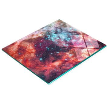 shumee Dekorativna kuhinjska deska za rezanje iz kaljenega stekla Fikcja 60x52 cm