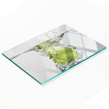 shumee Steklena dekorativna servirna deska za prigrizke Apple Underwater 80x52 cm