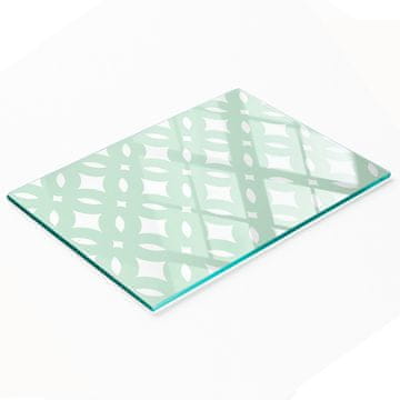 shumee Dekorativna kaljena steklena deska za rezanje geometrijskih oblik 80x52 cm