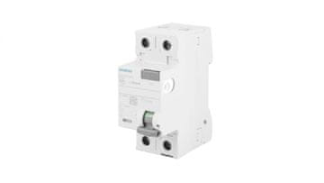 Siemens 2P 25A 0,03A diferencialno varovalko tip A N-levo 30mA Sentron 5SV3312-6KL
