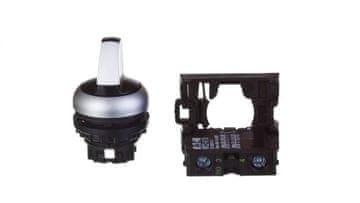 Eaton 2-pozicijsko stikalo, gumb 22 mm, črno, 1Z, nepovratno, M22-WRK/K10 216518