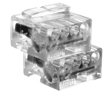 shumee Mikro hitri konektor 4x 0,6-0,8 mm2 prozoren 243-144 /pakiranje 100 kosov/