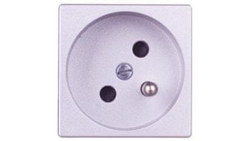 shumee Enojna vtičnica Simon Connect K45 z/brez 16A IP20 eloksiran aluminij K02/8