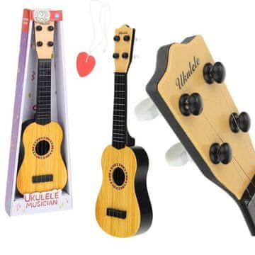 Nobo Kids Klasična akustična kitara, ukulele, glasbila za otroke, trzalica - naravna