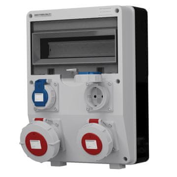 shumee Razdelilna omarica za stavbe TD 32A 16A 2x230V IP65 Schuko Doktorvolt 6664