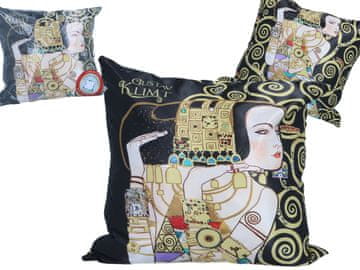 Carmani Vzglavnik s polnilom/zadrgo - G. Klimt, Čakanje, Drevo življenja (carmani)