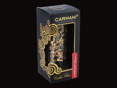 Carmani Kozarec za vodko - G. Klimt. Les (carmani) + komplet 4 podstavkov iz plute