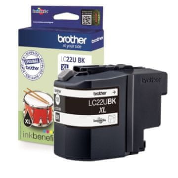 Brother LC-22U BK (LC22UBK) črna, originalna kartuša