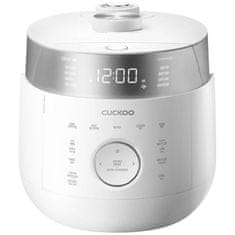 CUCKOO CRP-LHTR1009F Twin Pressure IH premium indukcijski tlačni kuhalnik za riž 1,8 L, belo-srebrn