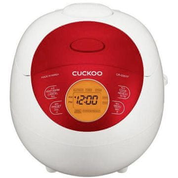 CUCKOO CR-0351F Fuzzy Logic kuhalnik za riž 0,54 L, belo-rdeč