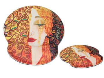 Carmani Podloga za računalniško miško z naslonom za zapestje - G. Klimt, Zlate solze (carmani)