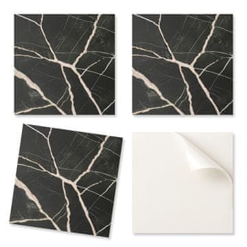 COLORAY Samolepilne vinilne ploščice s potiskom elegantnega marmornega vzorca 9x30x30 cm