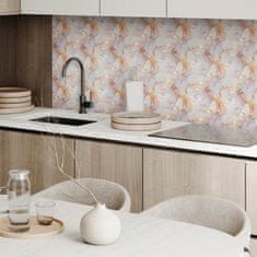 COLORAY Samolepilne ploščice z grafiko za jedilnico PVC Elegantni marmor z žilami 10x40x20 cm