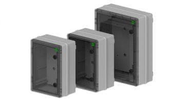 shumee Industrijska hermetična razdelilna omara SR1 252x352x142mm 400V IP65 prozorna 2753-01