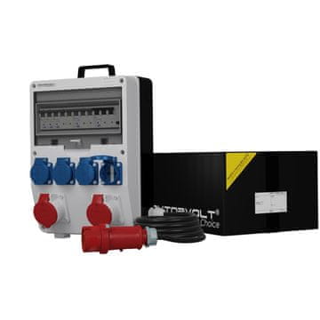 shumee Razdelilna omarica za stavbe s kablom TD-S/FI 2x16A 4x230V SKH Schuko Doktorvolt 6800
