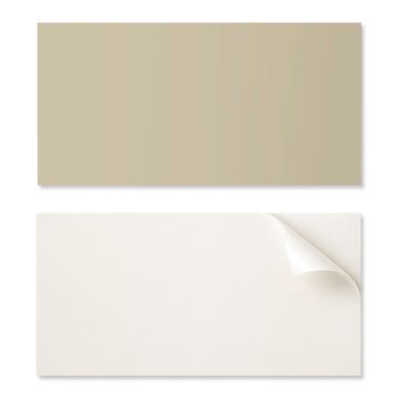 COLORAY Komplet samolepilnih vinilnih ploščic s potiskom, barva: umazano rumena, 10x40x20 cm