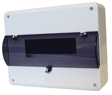 shumee Modularna razdelilna omarica 1x12 nadometna N+PE z dimno loputo IP30 Karlik OB-12ZZK