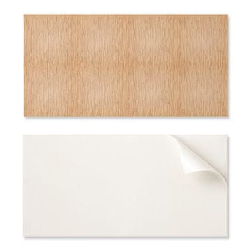 COLORAY Samolepilna vinilna plošča - dekoracija za steno pisarne 100x50 cm z vzorcem lesa