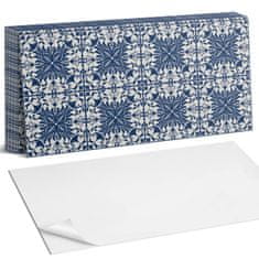 COLORAY Dekorativne samolepilne vinilne ploščice s cvetličnim vzorcem na ozadju 10x40x20 cm